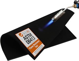 Matace Welding Blanket Fireproof Carbon Felt Soldering Mat & Pad, 5mm Flame Retardant Fabric, Heat Shield for Brazing, Stove Wick, Automotive Repair, HVAC Plumbing - 12x14 Inch, 2 Pack, Black