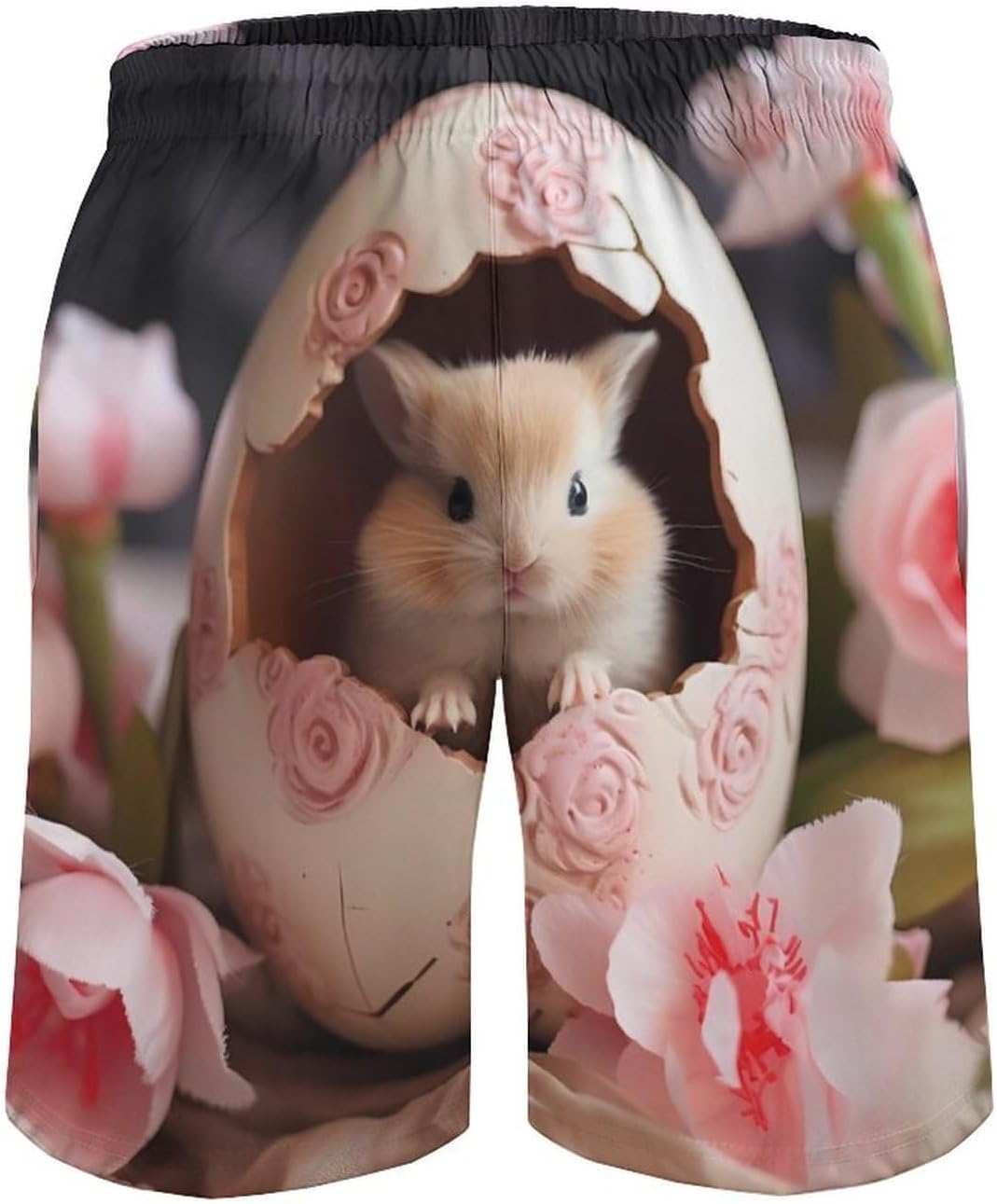 Easter Rabbit Mens Swim Trunks Quick Dry Board Shorts Beach Short Swimwear Bathing Suits