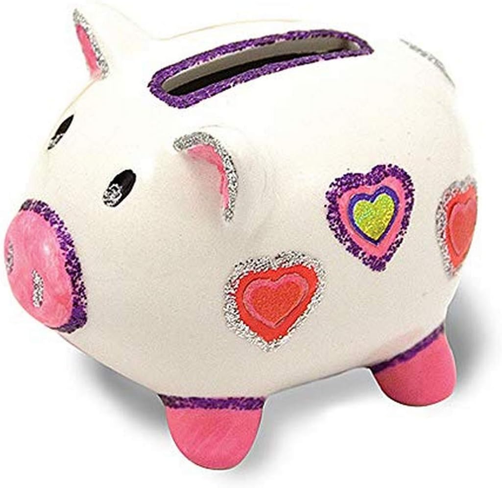 Melissa & Doug Decorate-Your-Own Piggy Bank