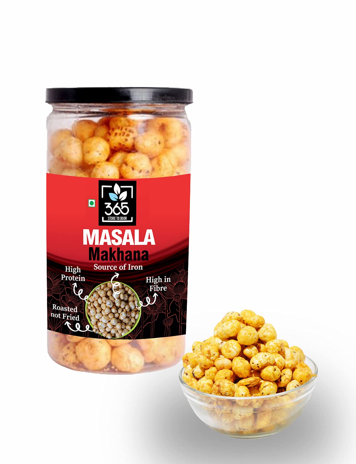 Buy 365 STORE TO DOOR Roasted Makhana Masala Flavour, 75gm Fox Nuts