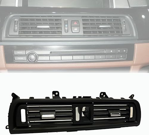 Miniatura 2 de Rejilla de aire frontal con rejilla de ventilación de CA para consola central interior compatible con BMW Serie 5 F10 F11 520i 523i 525i 528i 530i