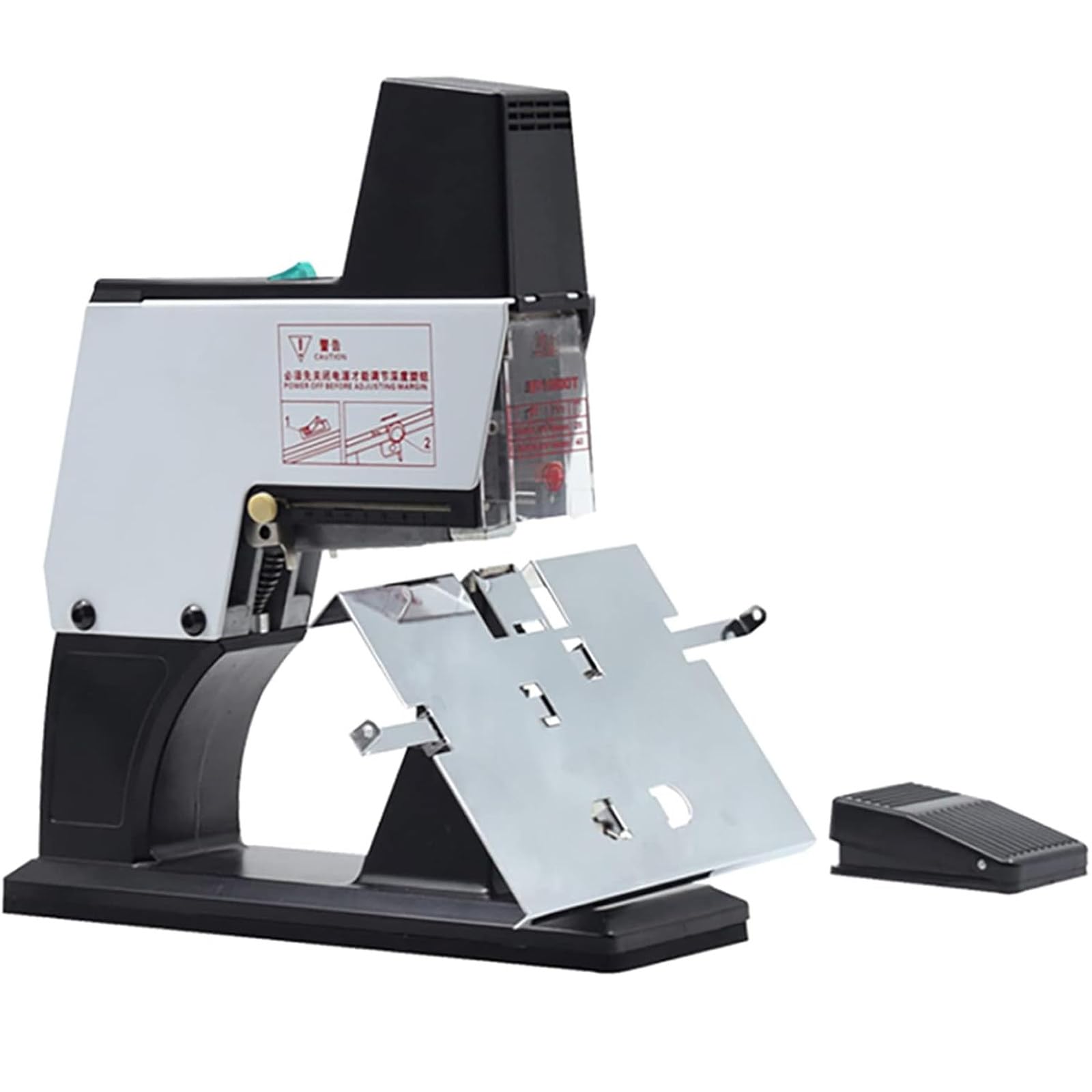Elektrischer A3-Tischhefter, Flach/Sattelhefter, 40 Blatt, Modern, Aluminium, Automatisch, Stapler