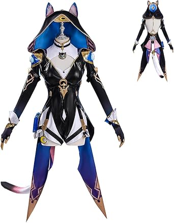 Cipher Cosplay Costume, Honkai Star Rail Women Cifera Dress Outfit for Halloween Party