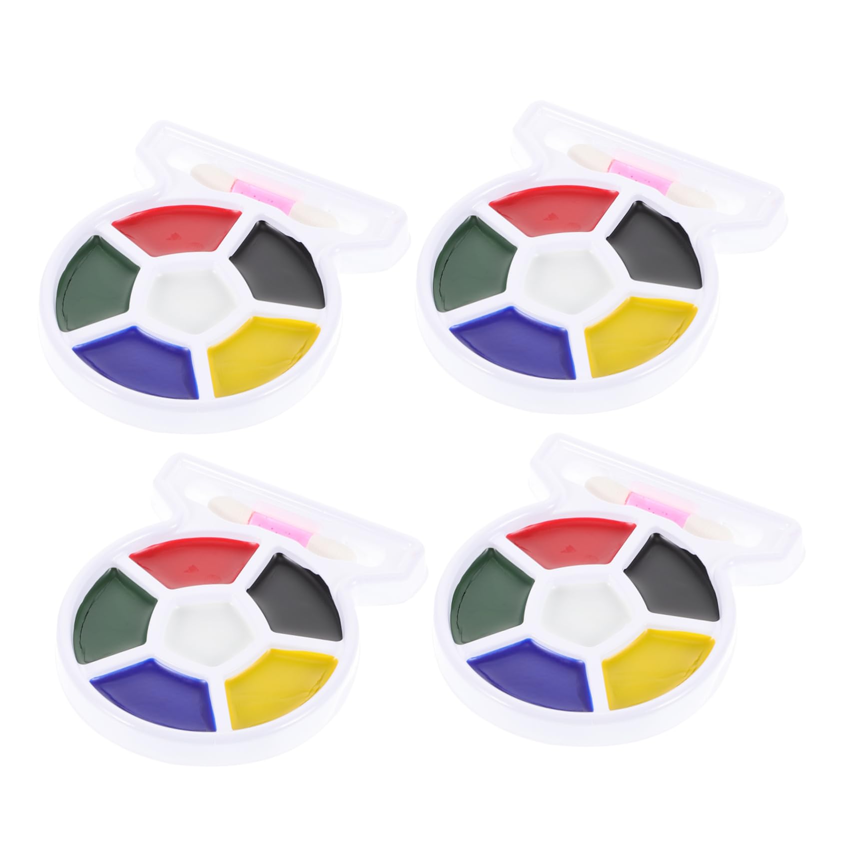 Uonlytech 4pcs Face Painting Kits for Adults Skin Paint Pallet for Soccer Games Halloween Cosplay and Festivals Easy to Apply and Quick Drying