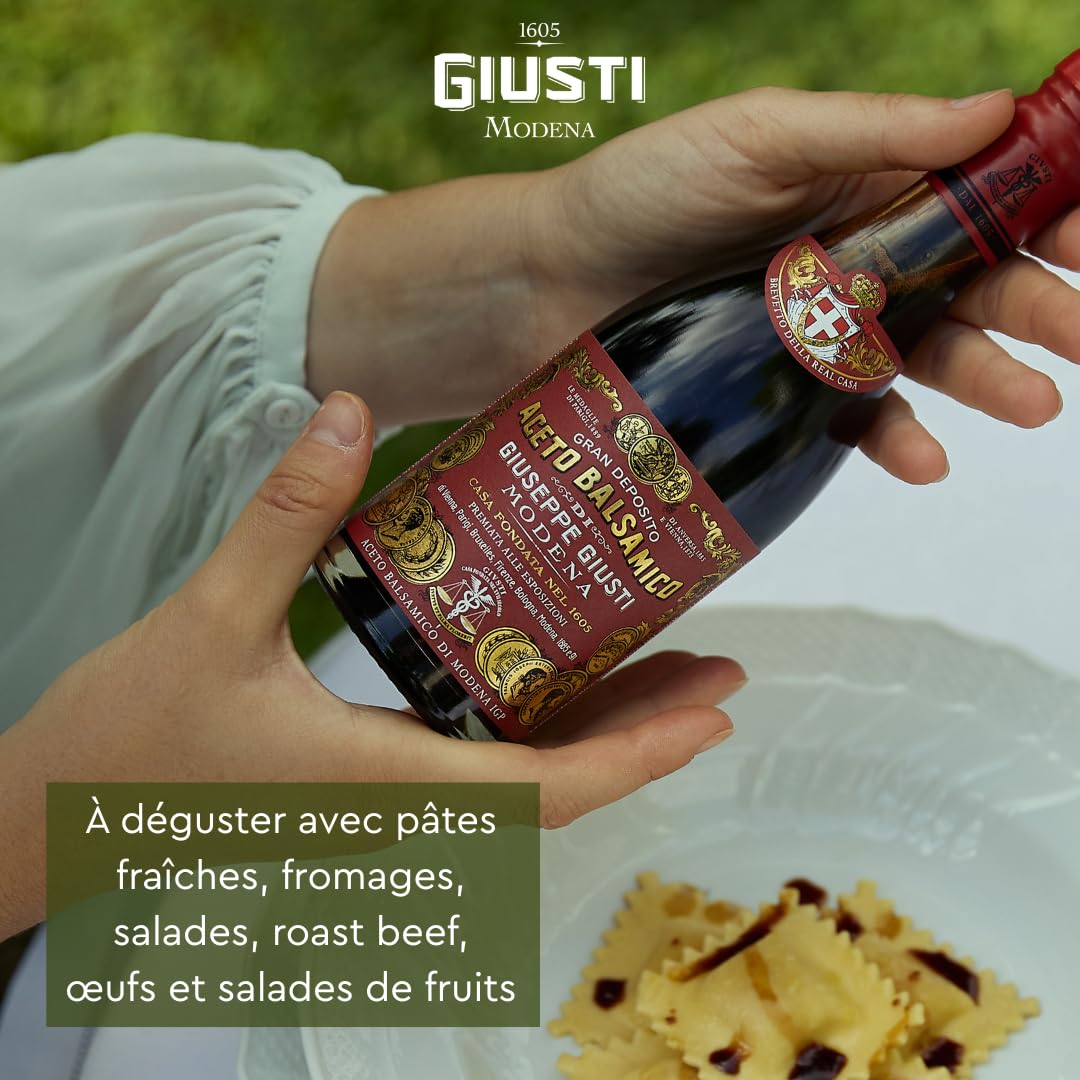 Giusti - Vinaigre Balsamique de Modène IGP 3 Médailles d'Or - 250ml Champagnotta