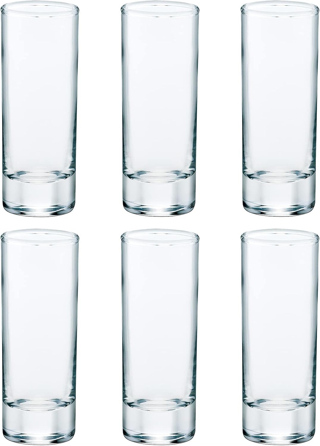 東洋佐々木ガラス Toyo Sasaki Glass Shot Glass, Flower Grade, 2.8 fl oz (80 ml), Set of 6, Made in Japan, Dishwasher Safe, Whiskey, Straight Sake Cup, Glass Cup, B-20104