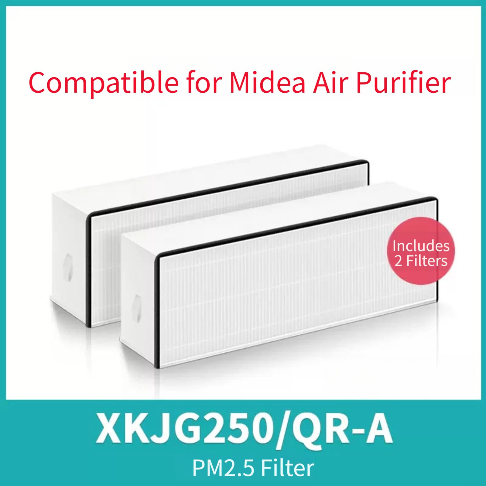 Filtro Aire para midea 5 para capas para polvo Alérgenos Mascotas(XKJG250/QR-A)