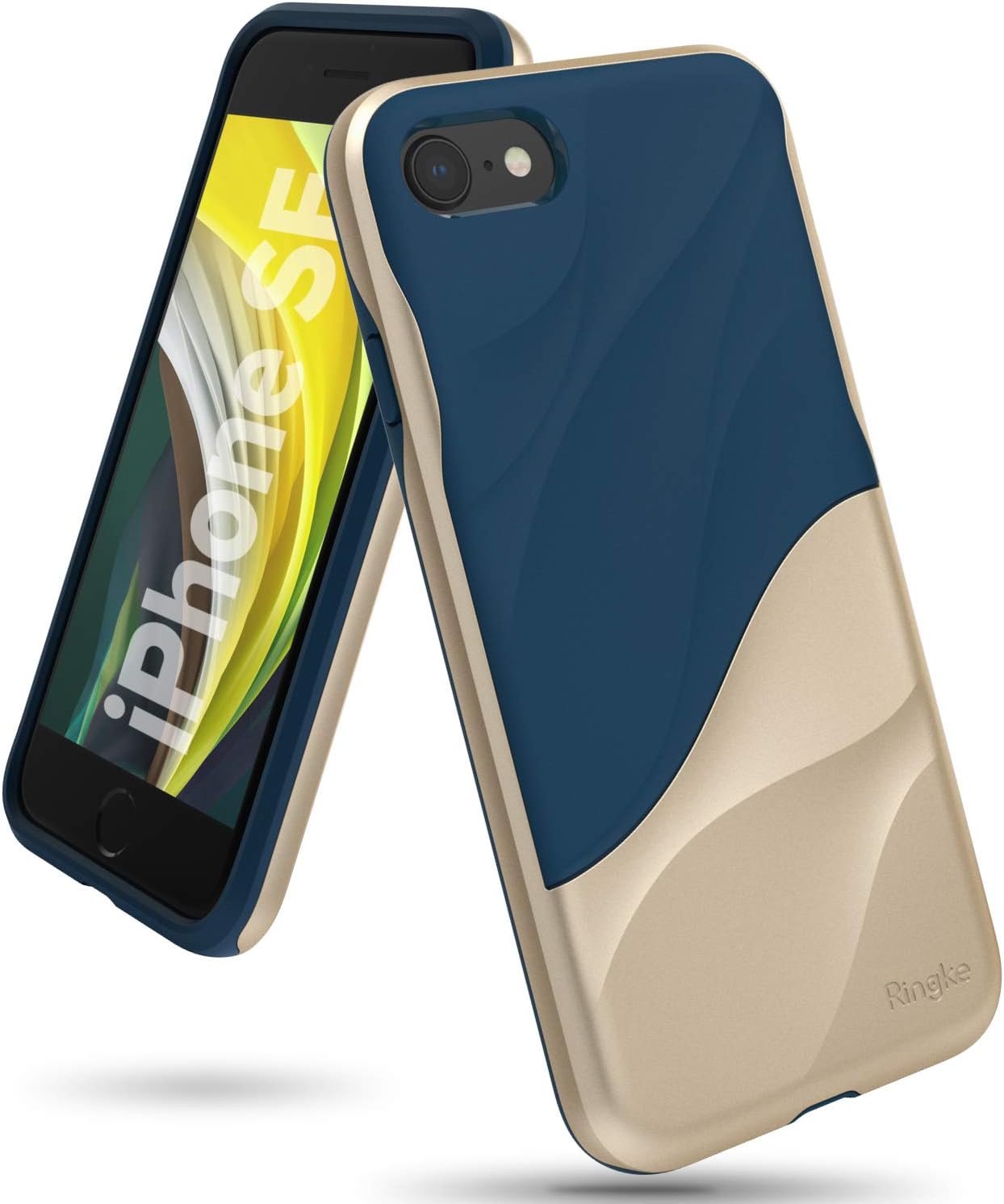 Ringke Wave Case Designed for iPhone 7/8 / SE 2020 (4.7-Inch) - Marina Gold