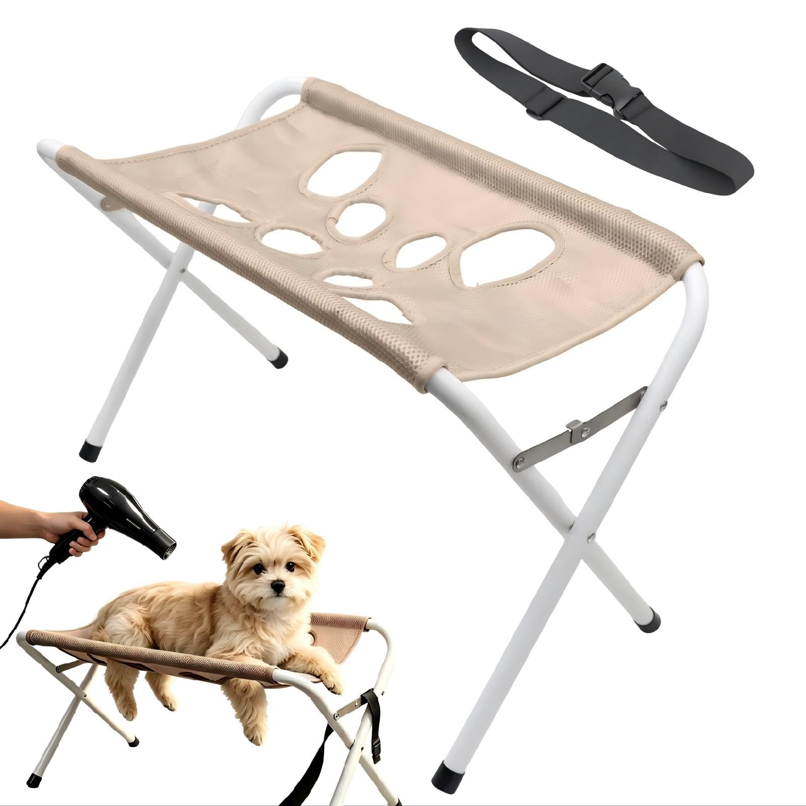 Pet Grooming Stand Foldable Cat Dog Grooming Stool Bathing Station#D