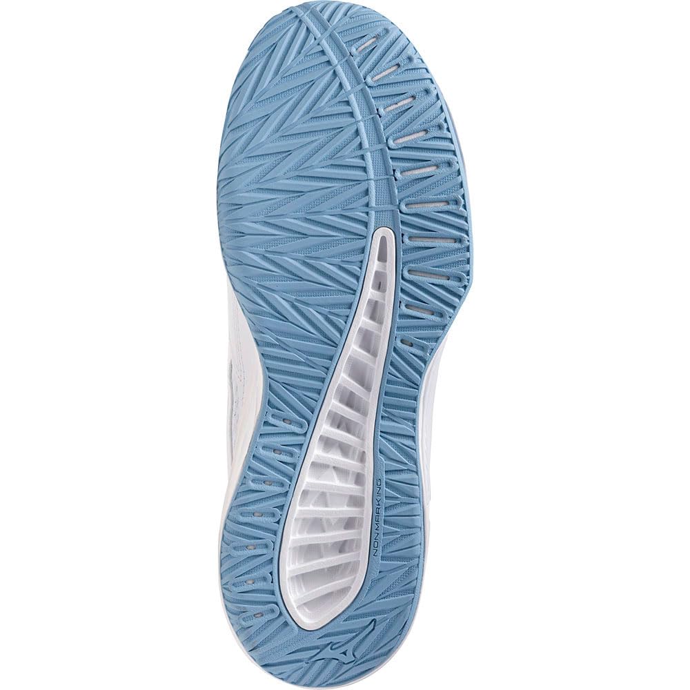 Mizuno Thunder Blade Z V1GA237097 - Zapatillas de voleibol para mujer, color blanco y azul