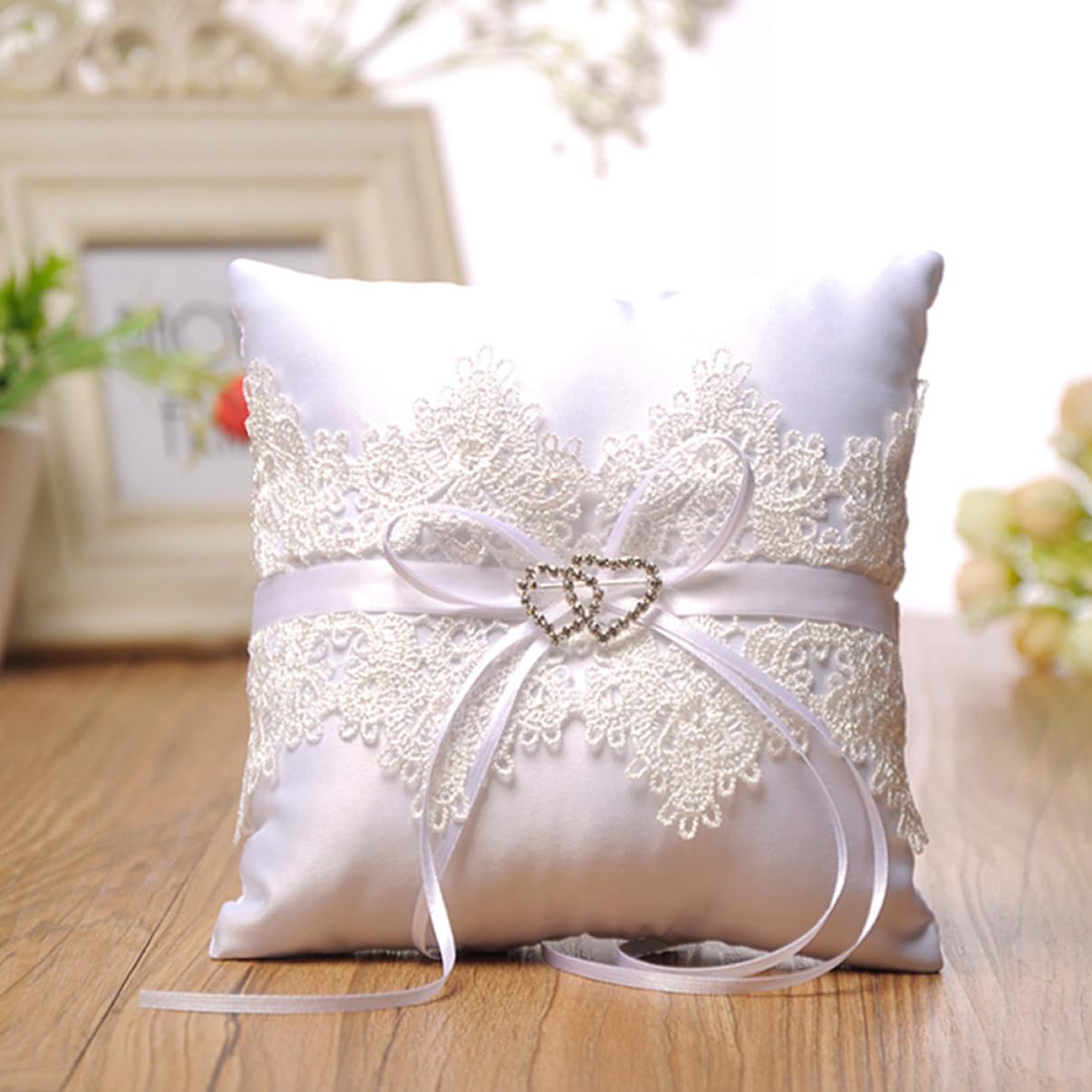 Cabilock 5 Pz Cuscino Di Perle Ad Anello Chiaro Gioielli Nuziale Decorazioni Accessori Anelli Per Le Donne Impostore Carta Agitarsi In Piedi Cuscini Anelli Di Fidanzamento Pizzo Bianca
