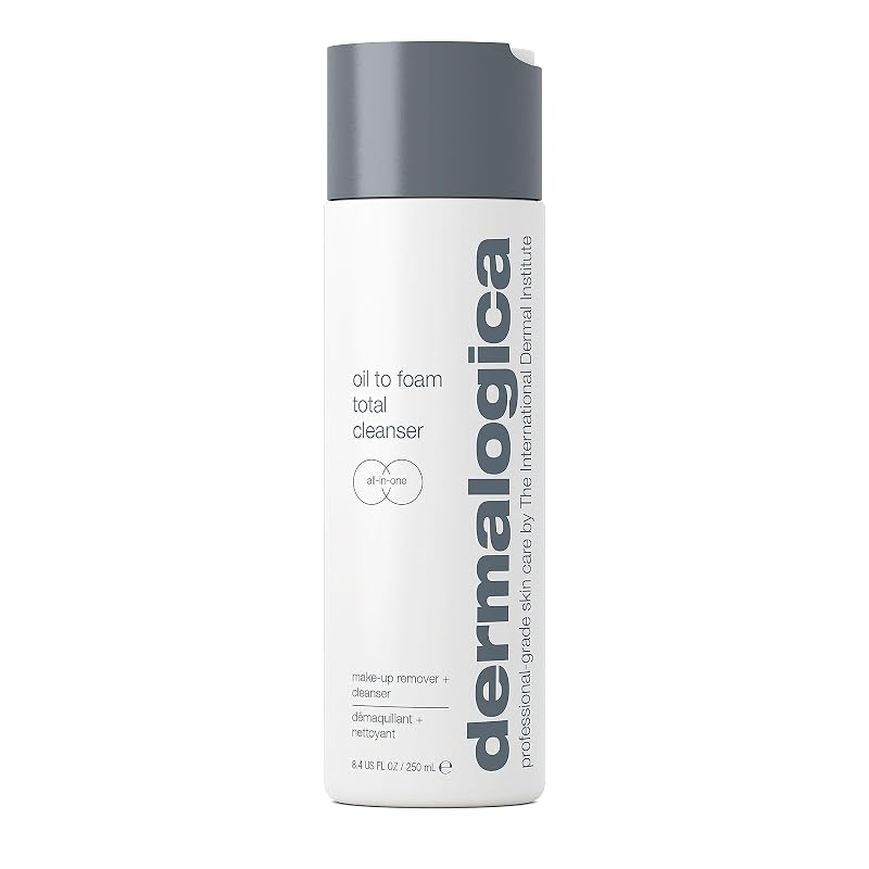 Dermalogica Limpador facial de óleo para espuma, removedor de maquiagem, 250 mL