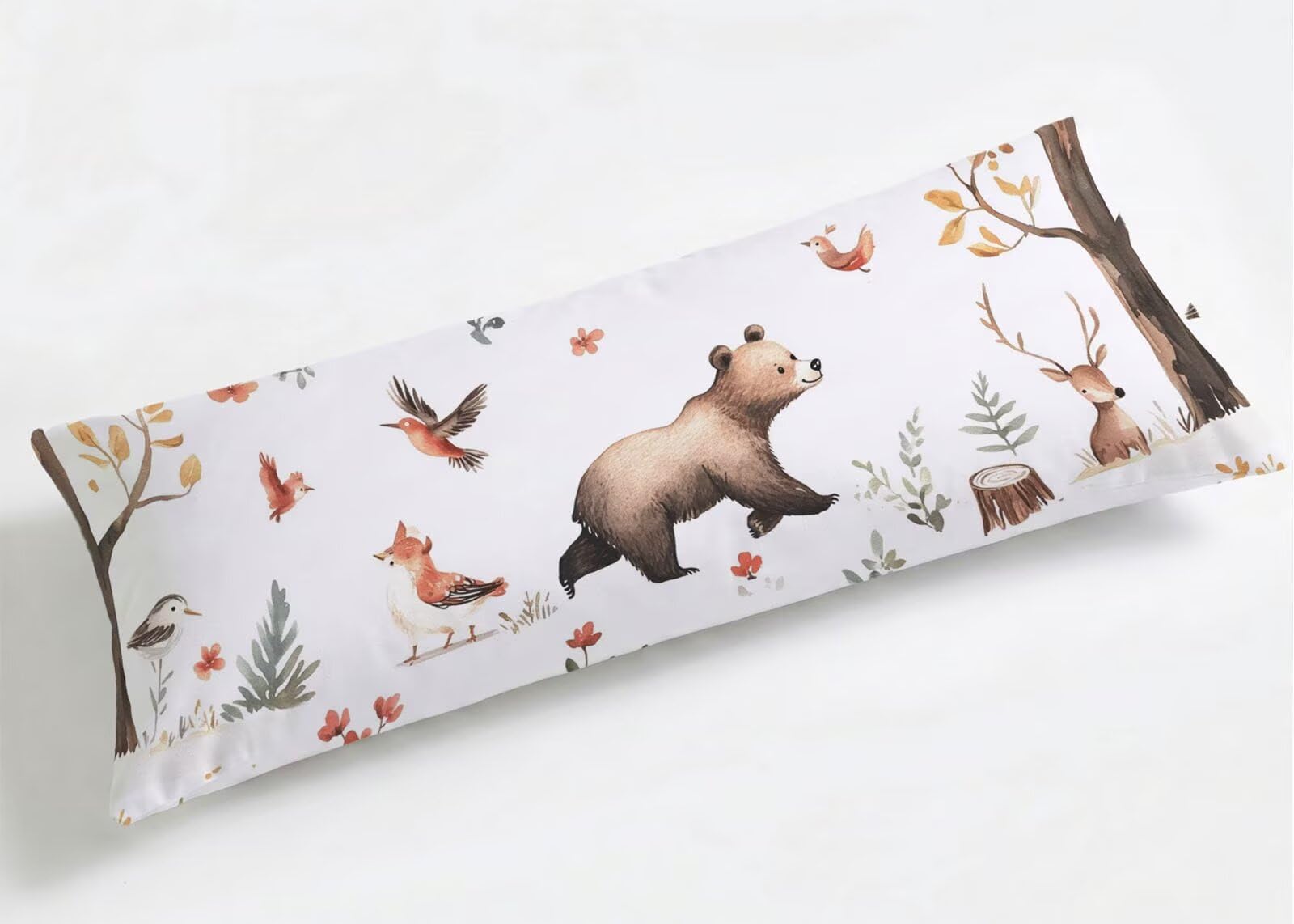 Długa poszewka na poduszkę 60 x 180 cm biała, duża aksamitna poszewka na poduszkę z niewidocznym zamkiem błyskawicznym, poduszka poprzeczna pokrowiec na łóżko ciążowe, antypoślizgowa i trwała poszewka