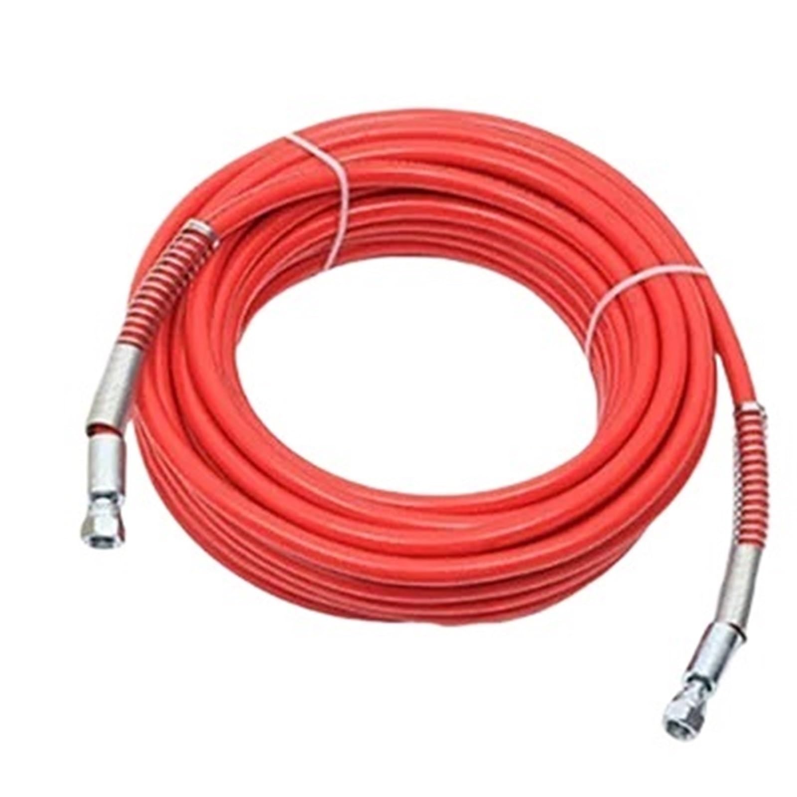 Wąż do bezpowietrznego rozpylacza farby, Wąż do natryskiwania farby bezpowietrznej 0,5–40 m 5800 PSI Wysokociśnieniowa rurka światłowodowa 1/4 cala, wielokolorowa(Red,15M)