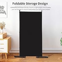 Vista 4 de Divisor de ambientes de 6 pies, pantallas plegables de privacidad de 3 paneles con diseño independiente, divisor de pared portátil para separación