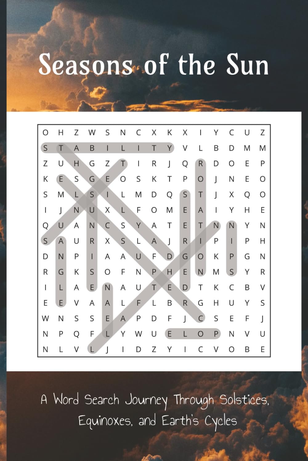 Seasons of the Sun: A Word Search Journey Through Solstices, Equinoxes, and Earth’s Cycles