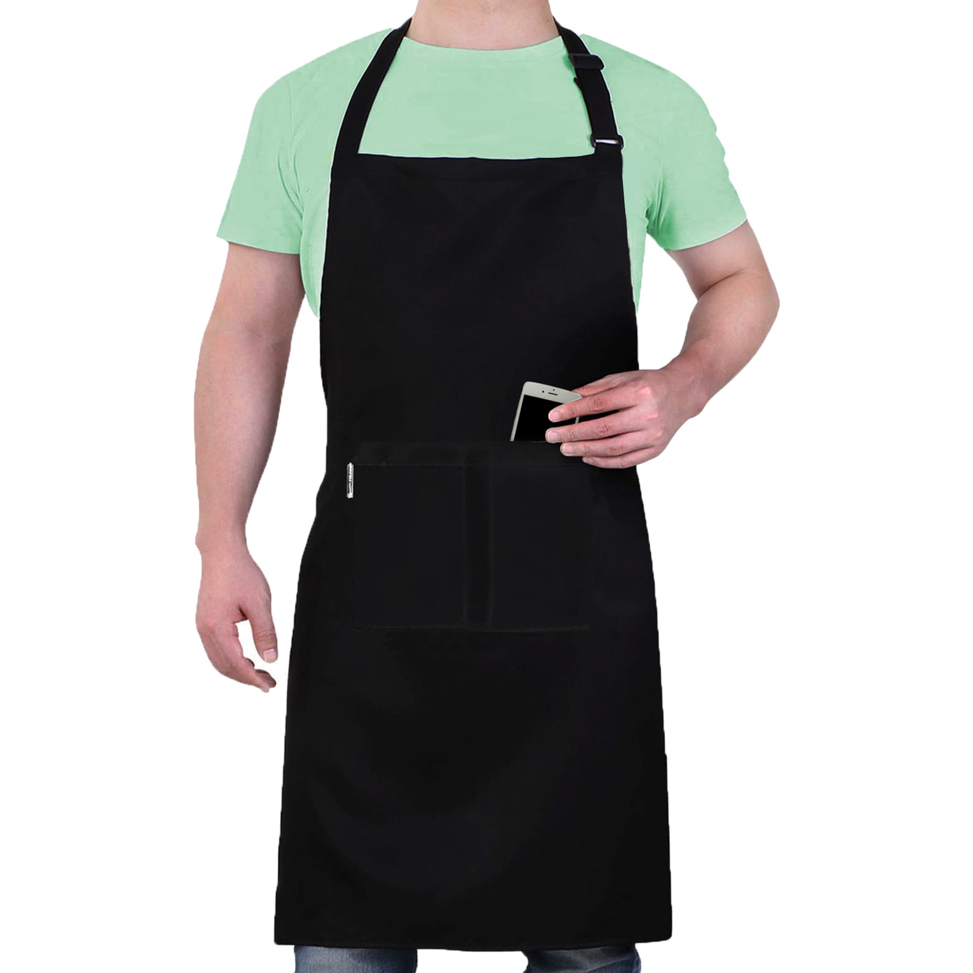 4 Pièces Tabliers De Cuisine Grande Taille Étanche Avec 2 Poches