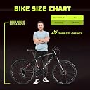 CROW - Speedliner Hybrid Cycles For Men & Adults | 21 Gear Cycle For Boys | Gear Cycle 21 Speed For Men With, Front Suspension, Disc Brakes | Ideal For 15, Years, 5.8FT,18.5 Inches, Black gallery image