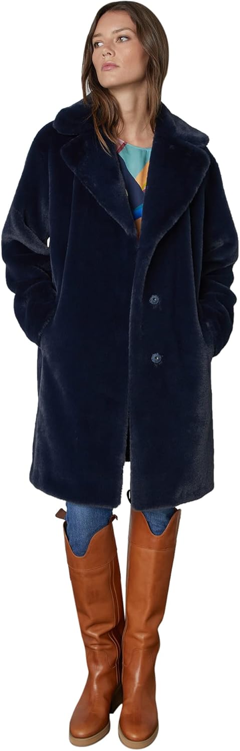 Velvet by Graham & Spencer Women's Evalyn Lux Faux Fur Overcoat - Image 3