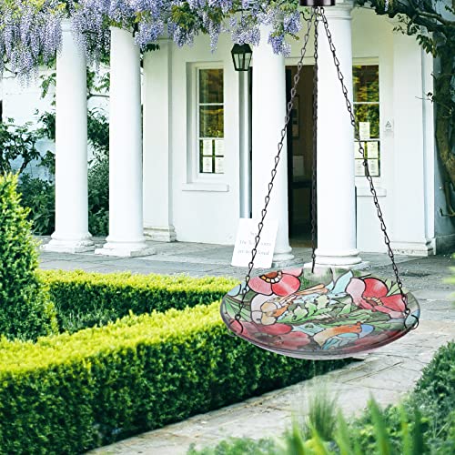 Mumtop Hanging Bird Bath - Glass Bird Bath, Hummingbird Bird Baths For Outdoors, Bird Feeders For Garden And Patio Decor #TOP4