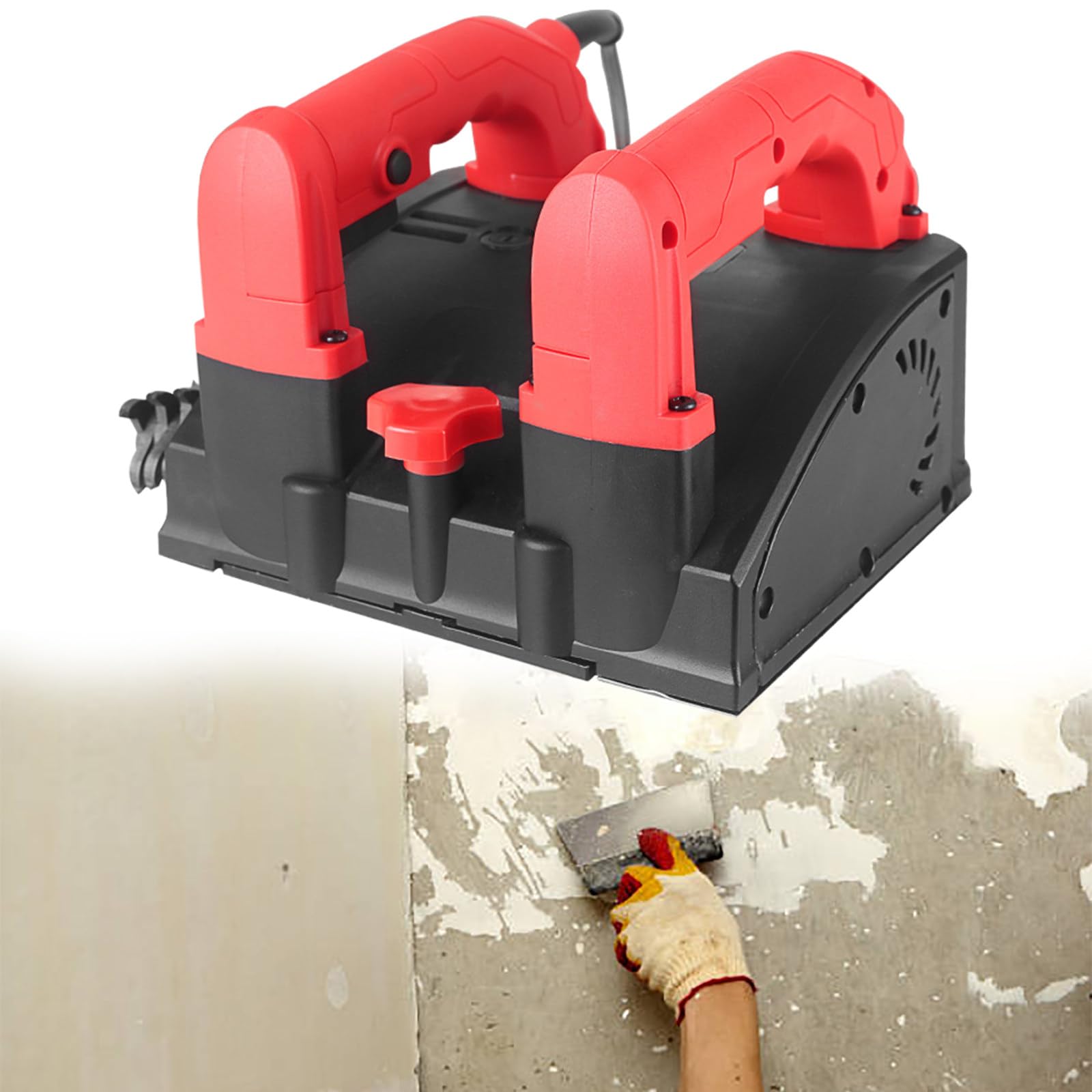 Pialla Elettrica per Pareti, Pala per Cemento, Pialla Elettrica per Pareti, Pialla per Pareti per Ristrutturazione Pareti, Utensili per la Rimozione di Stucco e Cemento con Aspirapolvere