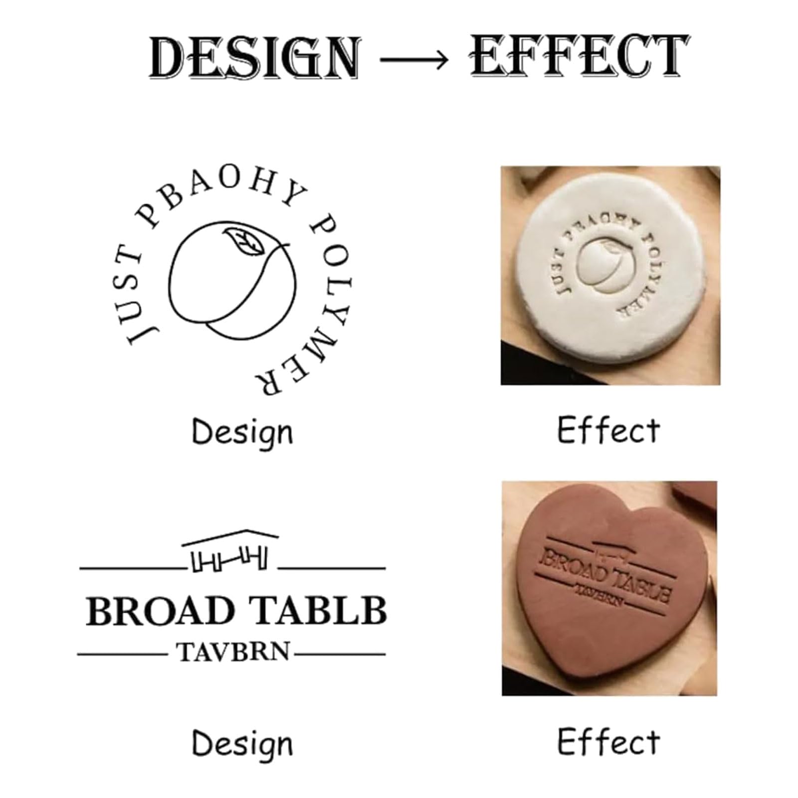 esmen Timbro in Argilla Personalizzato Timbro con Lettera Timbro in Ceramica Personalizzato con Il Tuo Logo Timbro in Ceramica Stampe uniche per Ceramica in Argilla Timbro per Sapone