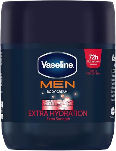 Vaseline MEN Extra Hydration Moisturizing Body Cream for Very Dry Skin 400ml