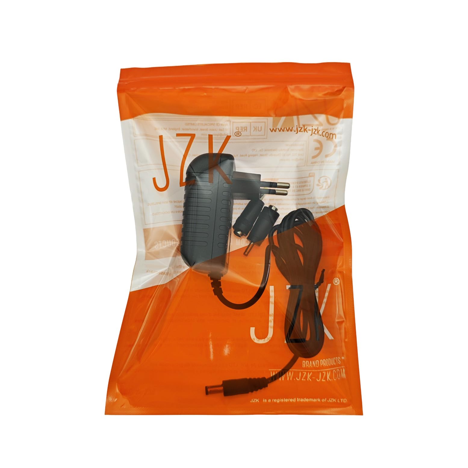 JZK Adattatore di alimentazione DC 6 V 1 A 1000 mA. Caricatore da 6 V, adattatore di ricarica da 5,5 mm x 2,5 mm, con connettori da 3,5 mm x 1,35 mm e 4,0 mm x 1,7 mm