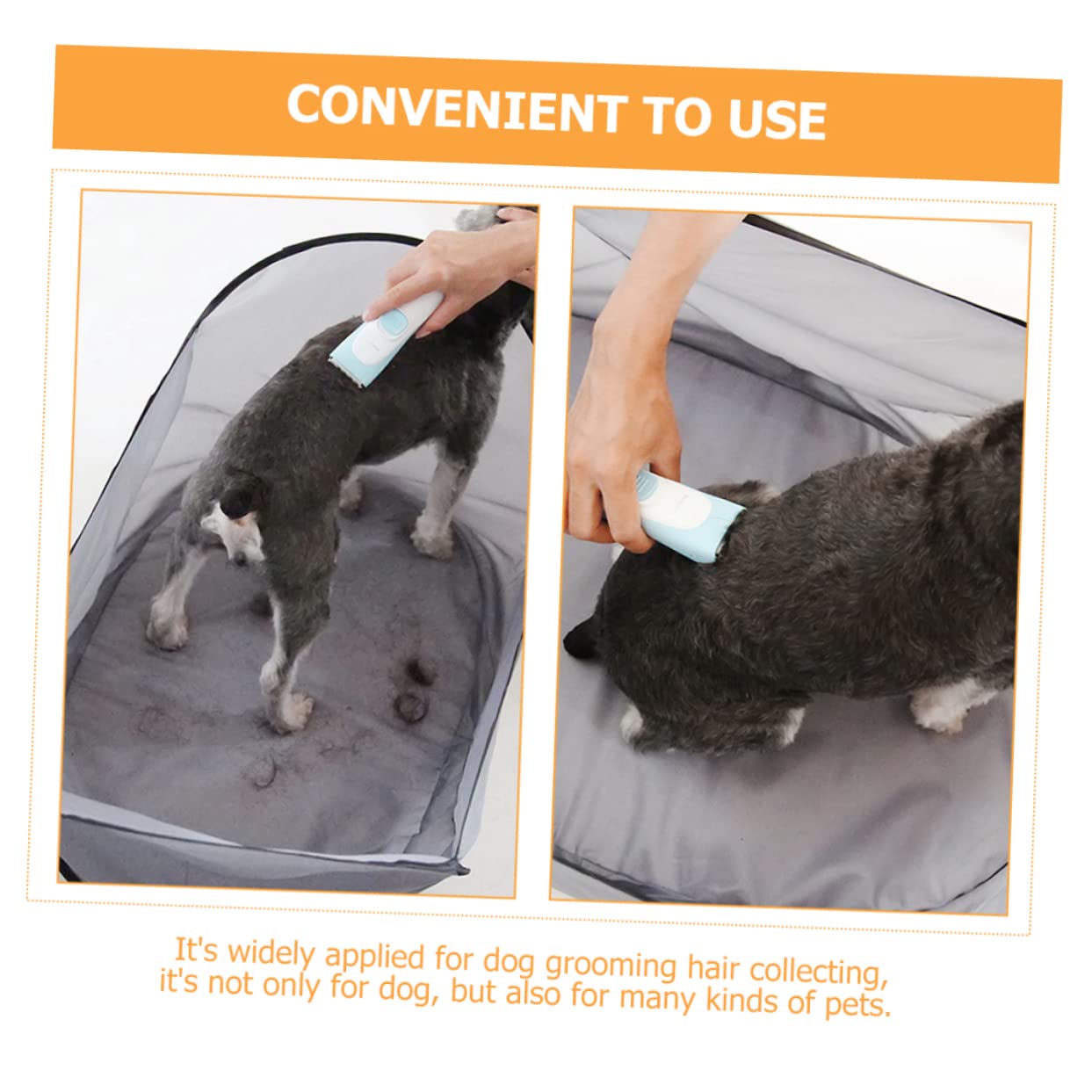 ifundom Dog Hair Cutting Bib Grooming Apron for Easy Hair Collection Soft for Home Use with Dogs Cats Compact Easy to Clean