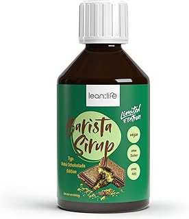 Lean:Life - Barista Sirup zuckerfrei – Dubai Schokolade - vegan und kalorienarm – Kaffeesirup für kalte & heiße Getränke wie Kaffee, Nachtisch & Shake