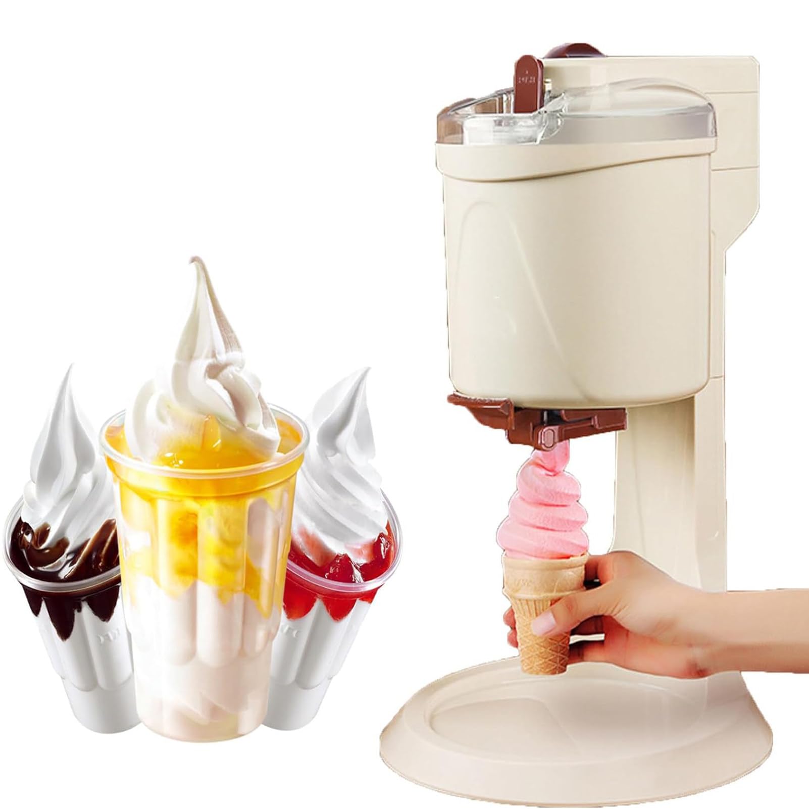 Inicio DIY Cocina Automática Mini Fruta Máquina de Helado Suave, Máquina de Helados, Máquina de Helado Suave - Disfrutar Hecho en Casa