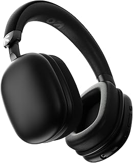 GOBOULT Fluid X Headphones Bluetooth Wireless with 60H Playtime, 40mm Driver, Zen ENC Mic, Type-C Charging, Combat™Gaming, BTv 5.4, Headphones Wireless with mic (Jet Black)