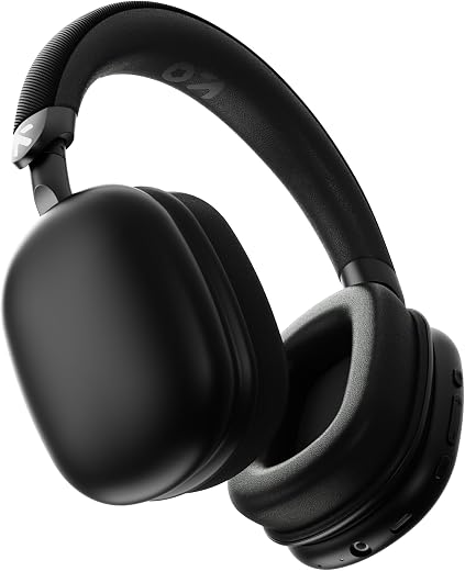 GOBOULT Fluid X Headphones Bluetooth Wireless with 60H Playtime, 40mm Drivers, Zen ENC Mic, Type-C Charging, Combat™ Gamin...