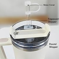 Vista 108 de Silicone Spill Stopper Set Compatible with Stanley Cup 2.0 30oz & 40oz with Straw Cover, Set of 4