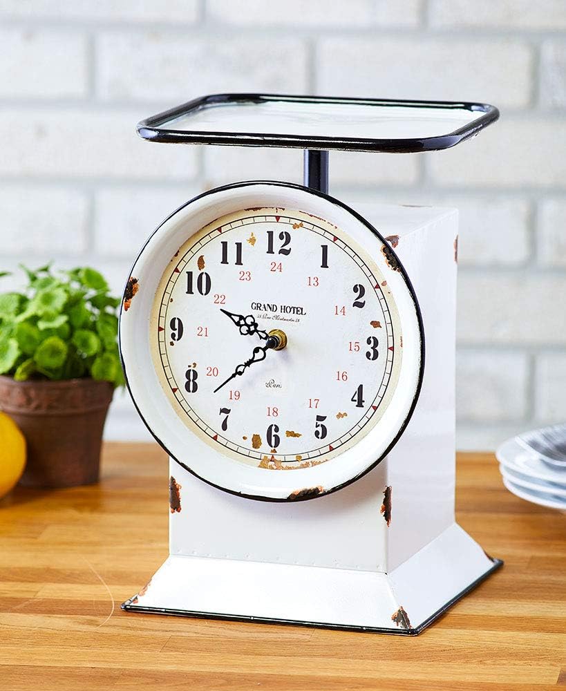 ZeaCotio Farm Fresh Country Decor (Grocery Scale Clock)