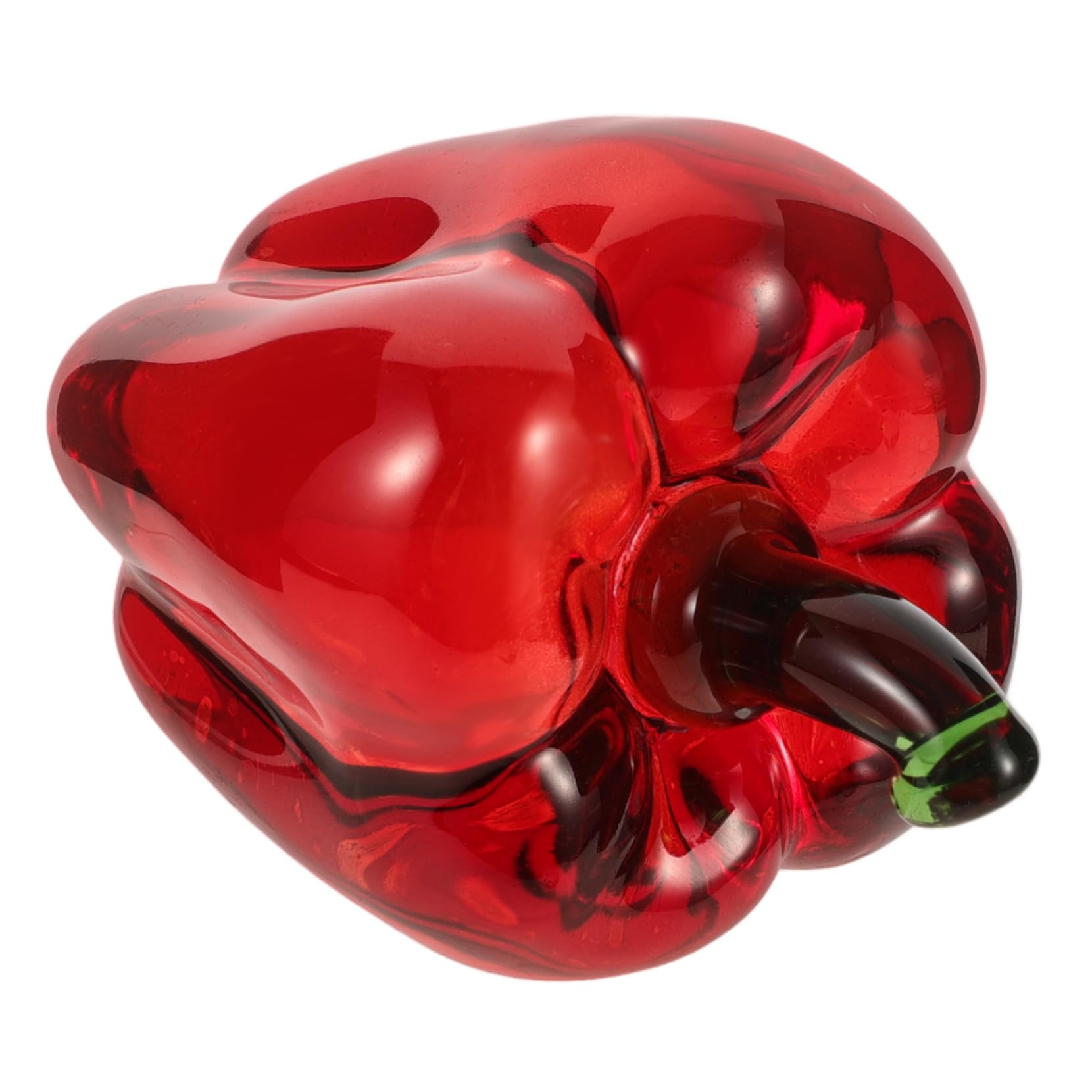 ABOOFAN 5 Pz Ornamenti di di cristallo peperoncino falso statua di peperoncino artificiale figurine di frutta da collezione figurina di peperone decorazione della scrivania rosso
