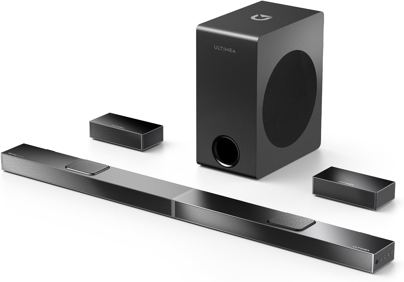 Product image of ULTIMEA 5.1.2 Dolby Atmos Soundbar with 8" Wireless Subwoofer, Immersive Surround Sound System for TV, Upward-Firing Speakers, 4K HDR & Home Theater Audio, Nova S80 (2025 Upgraded Speakers)
