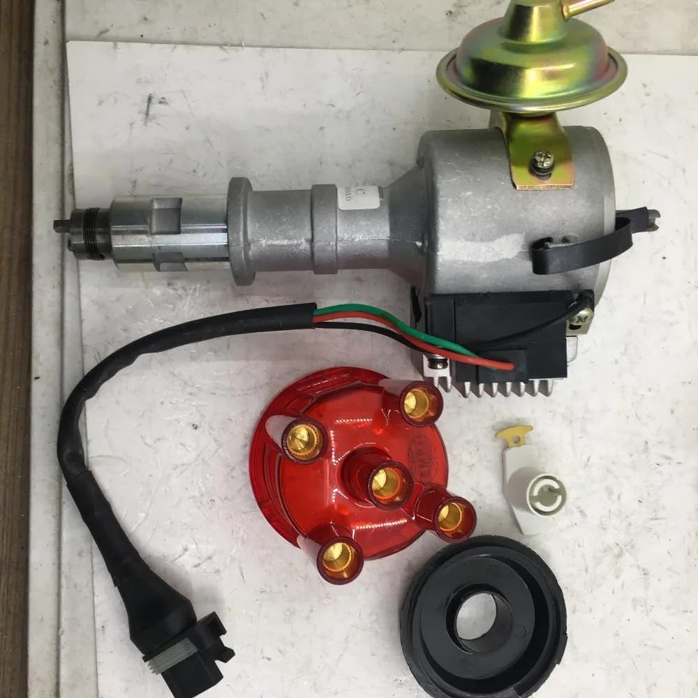 YL New RED transparent cap complete Ignition DISTRIBUTOR DS2055A For Fiat UNO For Renault R9 R11 R12 R19 1300CC