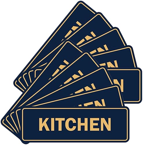 Miniatura 38 de Signs ByLITA Letrero de cocina estándar (plata cepillada) - Grande Brushed Silver,Negro y dorado,Azul / Patchwork,Oro cepillado,Marrón