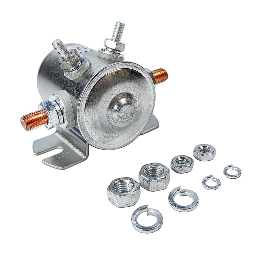 12 Volt Continuous Duty Solenoid Relay 4-Terminal | Fits for Golf Carts ...