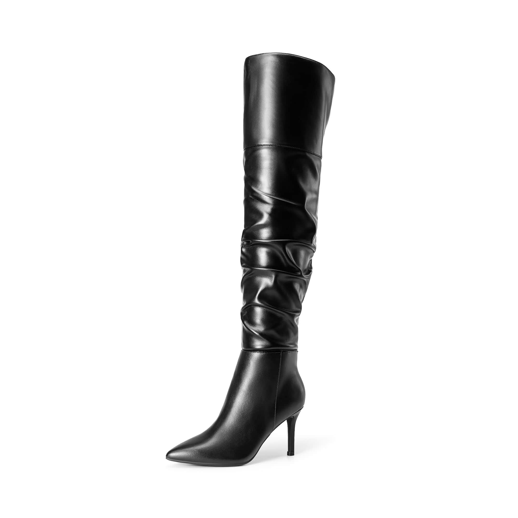 DREAM PAIRS Women High Stilettos Heels Over The Knee Boots Thigh High Pointed Toe Stiletto Long Fall Sexy Boots for Party Wedding