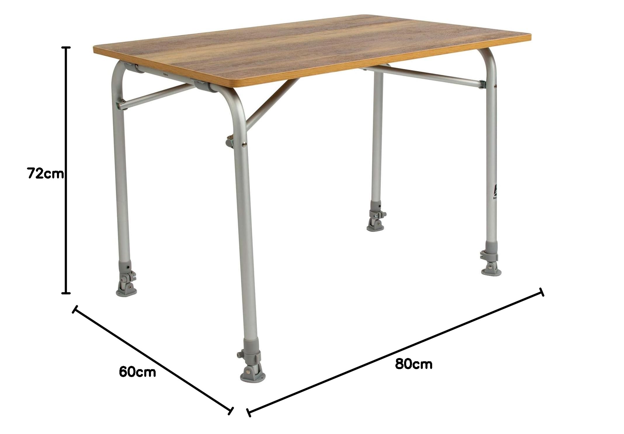 Bo-Camp Tisch Bo-Camp, 80 x 60 cm, Braun