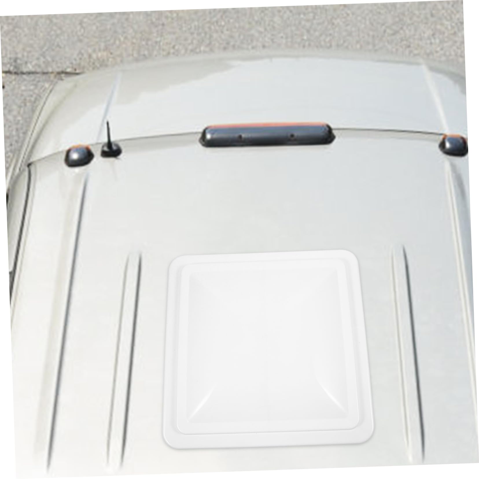 Cabilock Copertura Ventilazione Efficiente per Finestra Camper 14x14 Pollici e Plastica Bianca Installazione Semplice Tetto Veicoli Ricreazionali