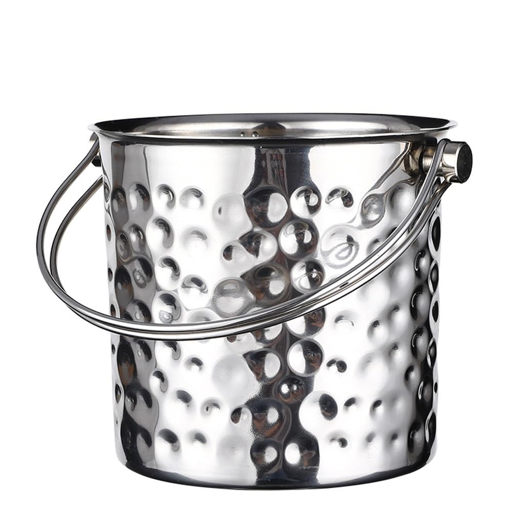 Secchiello per Il Ghiaccio in Metallo, Ktv, Secchiello per Il Ghiaccio, Secchiello per Champagne, Secchiello per Birra e Vino Rosso, Secchiello per cubetti di Ghiaccio, secchielli per Il ghi