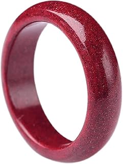 FengShui Cinnabar Rings for Women Men Feng Shui Lucky Rings Red Cinnabar Feng Shui Rings Attract Wealth Money Rings Protection Amulet Rings Good Luck Jewelry Gifts