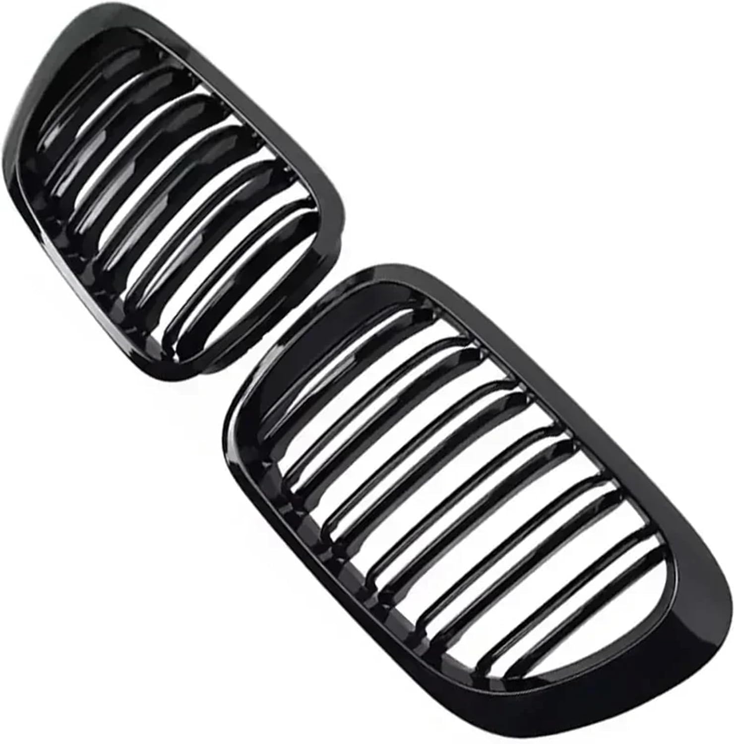 Compatible with BMW 3-Series E46 1998-2001 2/4 Doors Car Front Kidney Grill 318i 320i 325i 330i Gloss Black Racing Grille Accessories(2 Door Gloss Black)