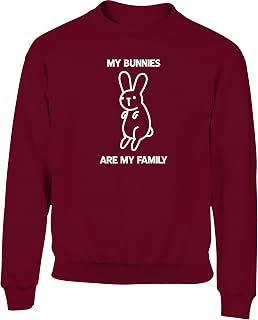 Hippowarehouse My Bunnies are My Family - Rabbit Illustration Kids Children's Unisex Jumper Sweatshirt Pullover
