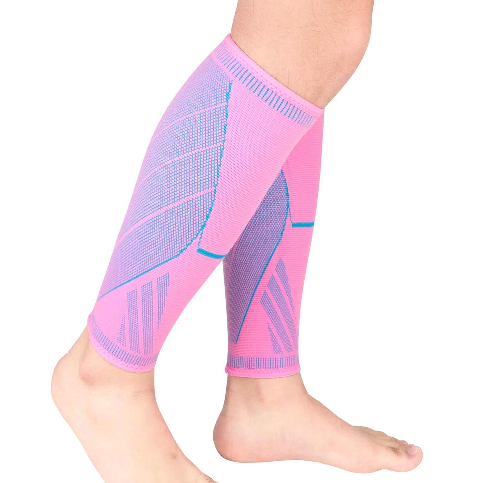 NuCamper Compresión para Pantorrillas Mujer Hombre 2 Pares, Pantorrilleras Compresion, Calcetines Compresión, Mangas para Deportes, Running, Ciclismo, Aliviar Varices, Espinilla Dolor, Calambres
