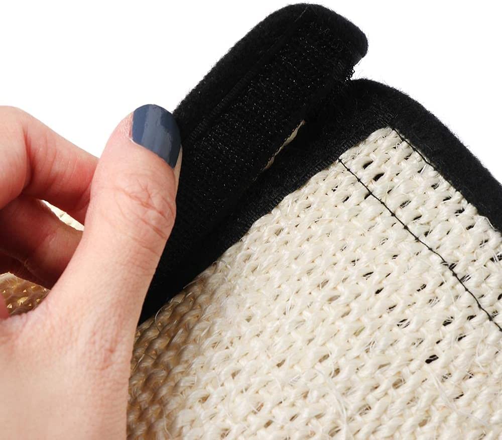 Juguete de Agarre de Gato Alfombrilla De Gato De Sisal Natural, Funda Protectora Para Sofá, Muebles, Protección Contra Arañazos, Alfombrilla Antiestrés, Protección Para Sofá Tableros Afiladores de Uña
