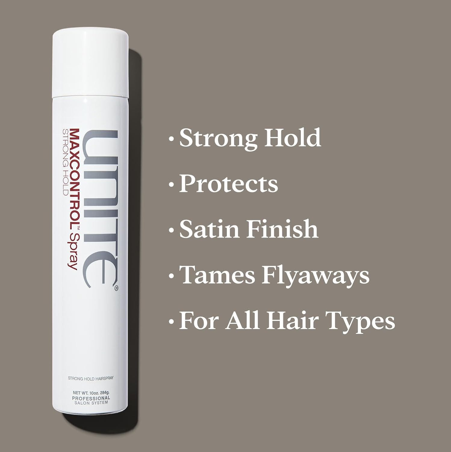 UNITE Hair – MAXCONTROL Hairspray – Strong Hold Styling Spray with Workable, Brushable Control – Flake-Free Finish – Thermal Protection – 10 Oz - Image 2